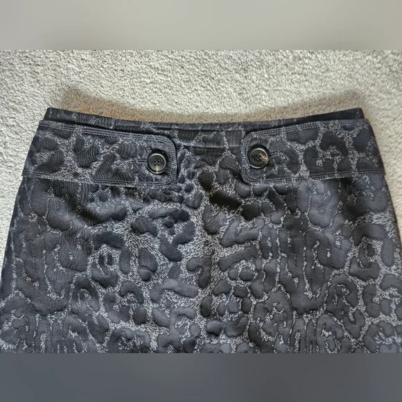 APOSTROPHE PARIS Animal Print Silk A-Line Skirt | SZ FR 38 / US M - Picture 3 of 9